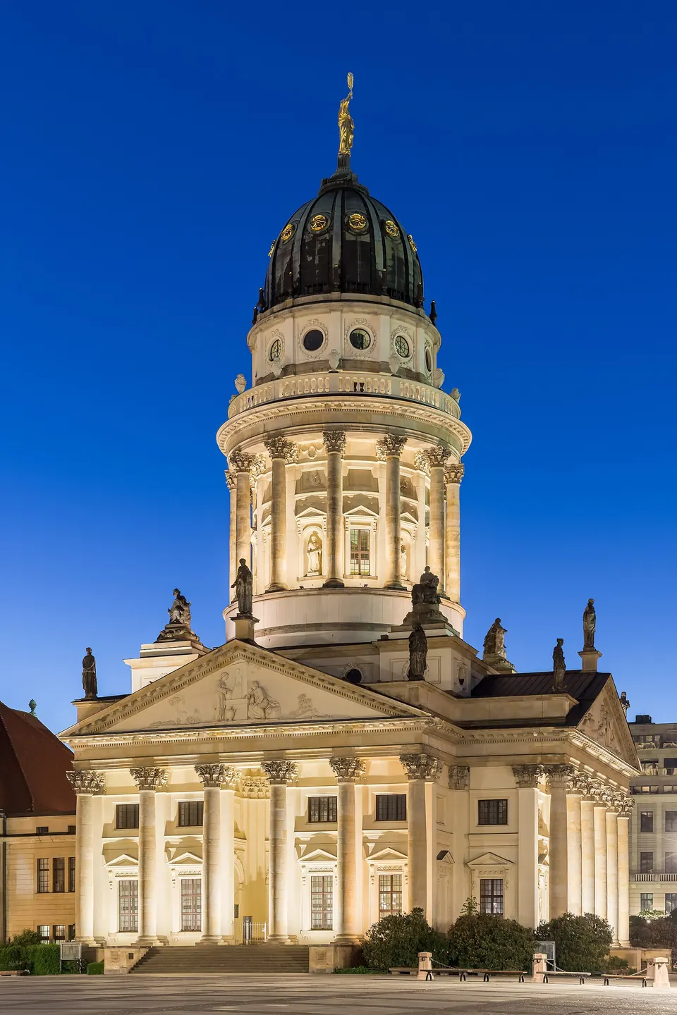 Französischer Dom, Gendarmenmarkt, Berlin (Blaue Stunde)